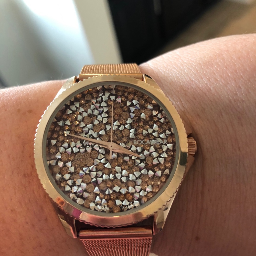 Rocawear rose gold watch and additional bracelet.